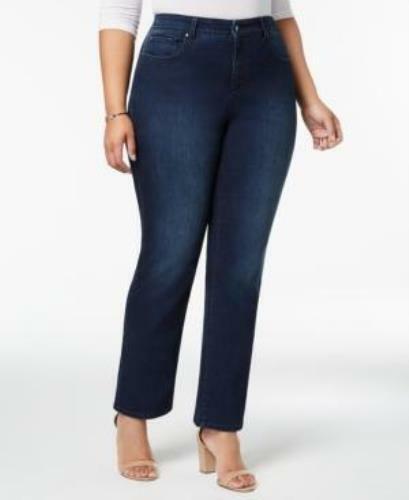 BT-H  M-109  {Charter Club} Blue Straight Leg Jeans Retail €69.50  PLUS SIZE 24W