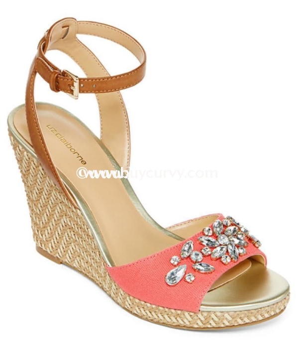 Shoes-Ff- Liz Claiborne Coral With Rhinestones Sale Shoes