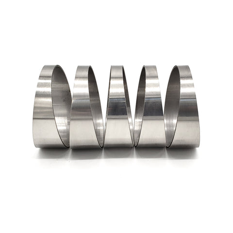 3.500" OD x 0.039" (1mm) Short Radius (1D) Pie Cut CP1 Titanium (45° Bend - 5 Pieces Total) - Ace Race Parts