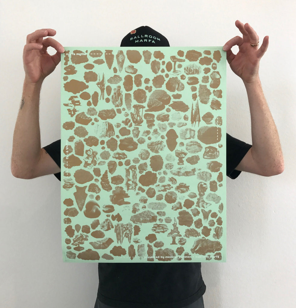 Marfa Myths 2017 Screen Printed Poster