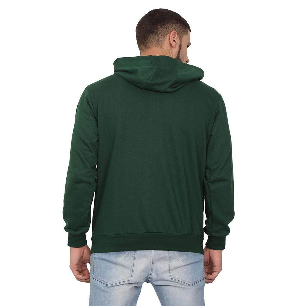 plain dark green hoodie