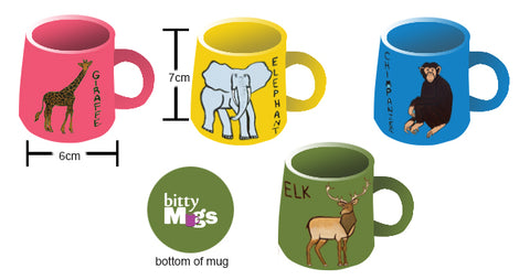 First Mockup Sent to Manufacturers of Mugs with Animals on Them