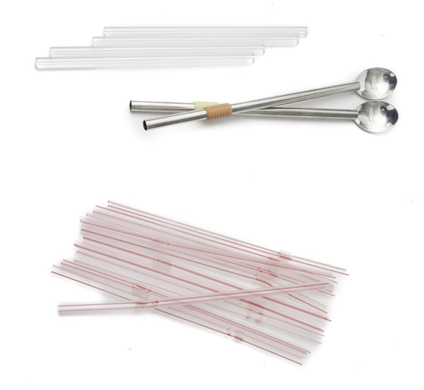 Glass Straws, Metal Straws and Plastic Straws (yuck)
