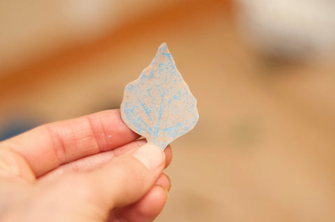 Step 5: Cutout the shape of the leaf and find a realistic replica