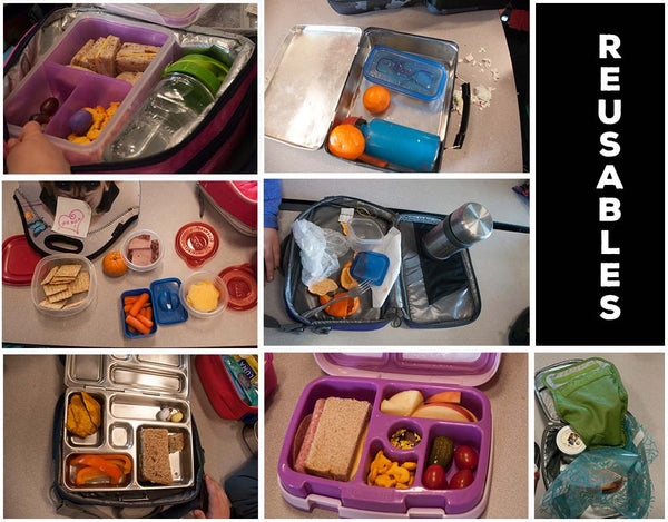 Examples of Reusable Containers for Lunches