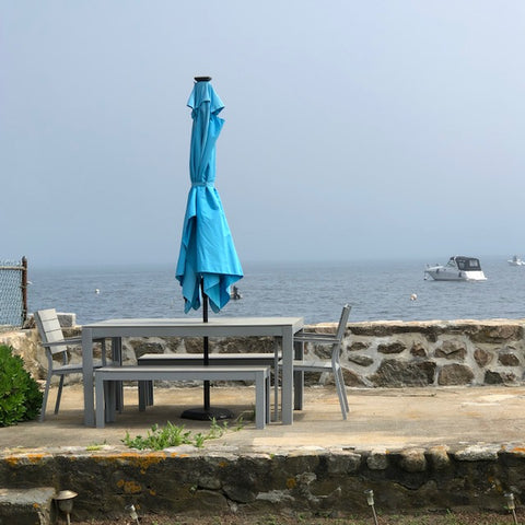 picnic table with a view