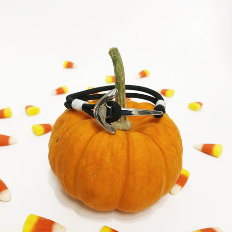 mini pumpkin anchor bracelet