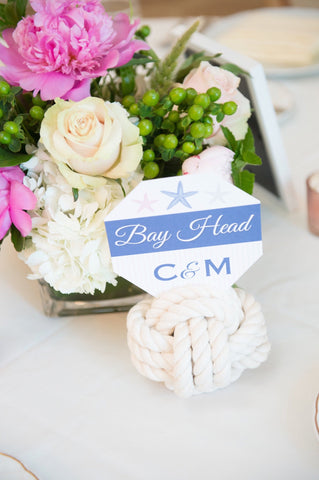 Nautical  wedding knot Bay Head New Jersey