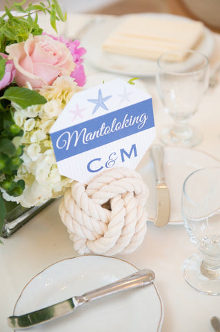 table number holders nautical style  centerpiece