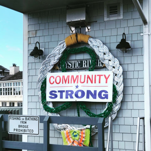 community strong on the Mystic River Drawbridge