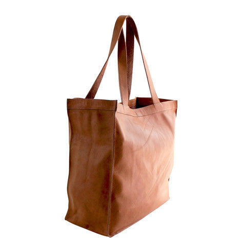SAVARDA LEATHER TOTE