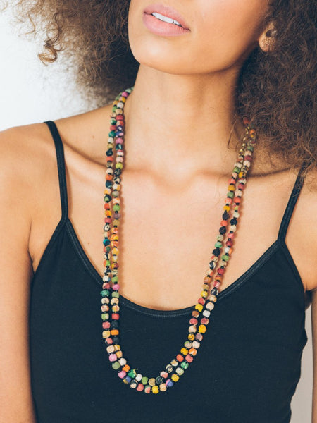 Kantha Rope Necklace