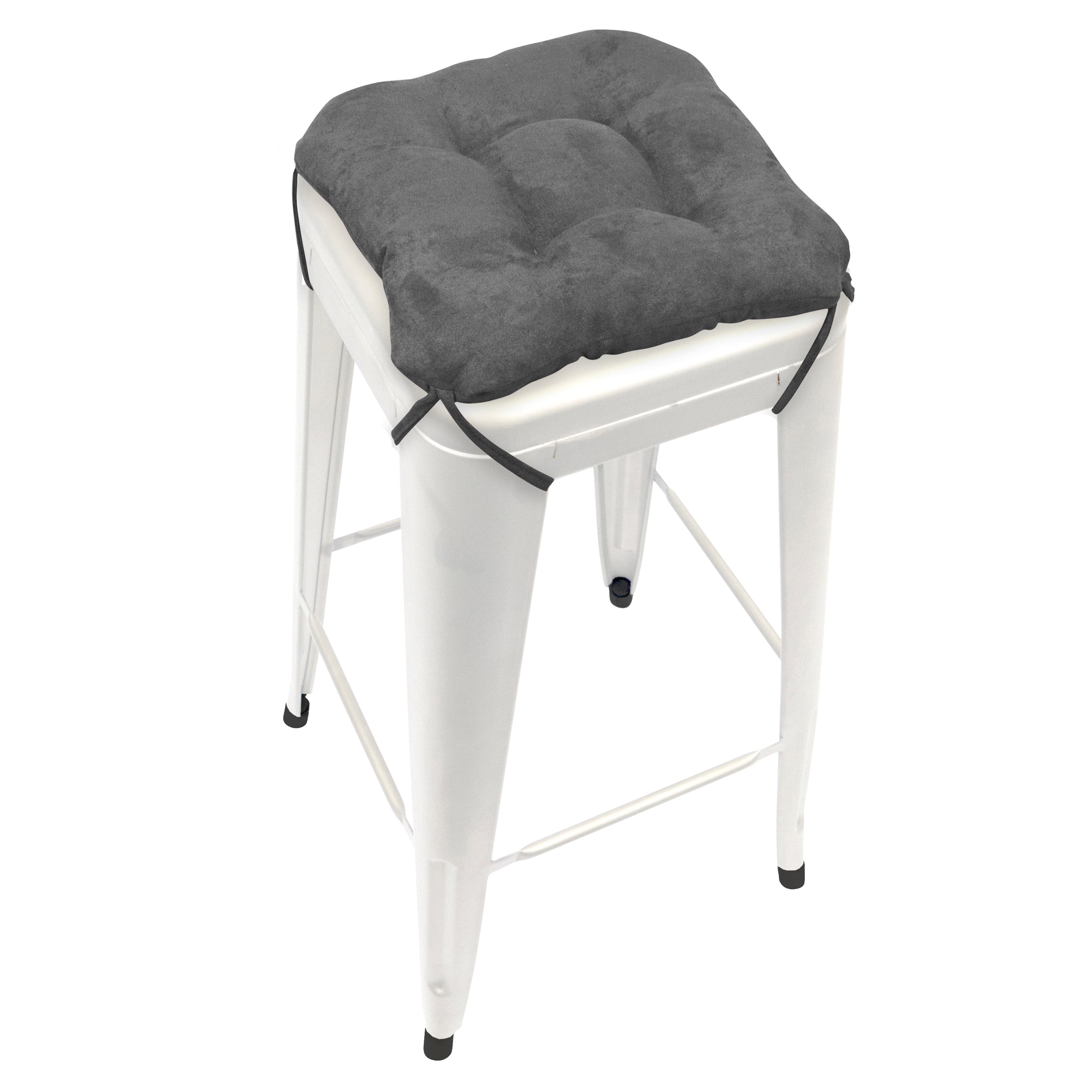 grey cushion stool