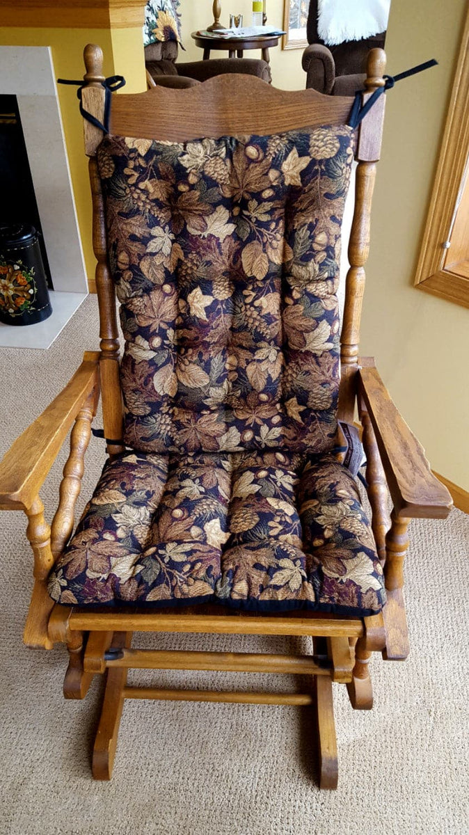 Woodlands Forest Floor Rocking Chair Cushion Set - Oak – Barnett Home Decor