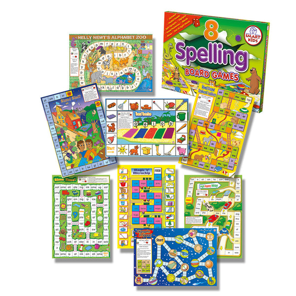 8 Spelling Board Games Level 1 – Smart Kids