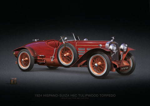 Xxxx School Sax Vedio - Hispano-Suiza H6C Tulip Wood Torpedo 1924 - TYPOART store