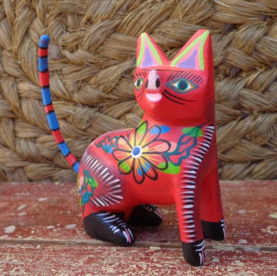 Mayan Copal Cat Alebrije