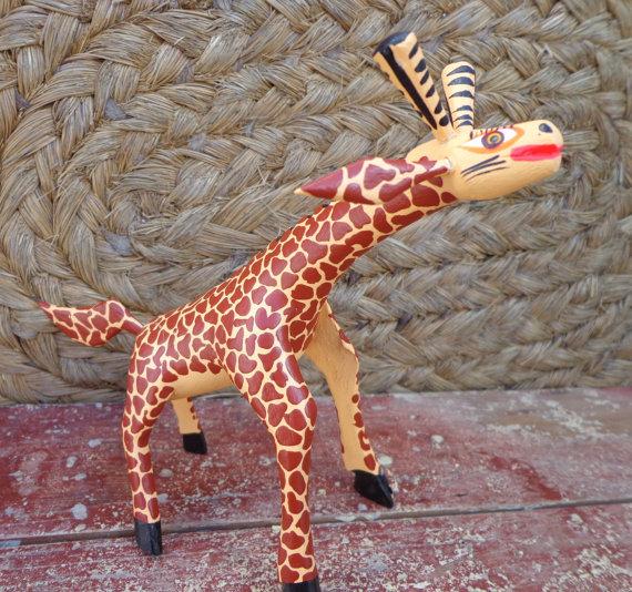 Mayan Copal Giraffe Alebrije