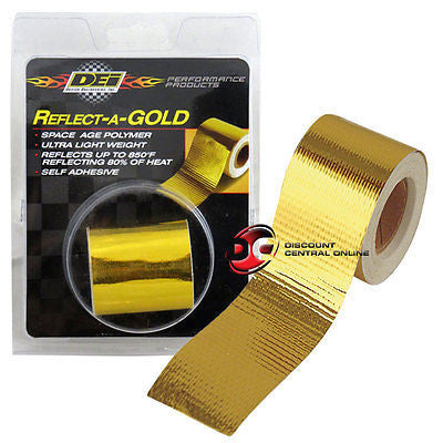 DEI 010396 2" self adhesive reflect a gold heat wrap barrier tape 15 feet roll