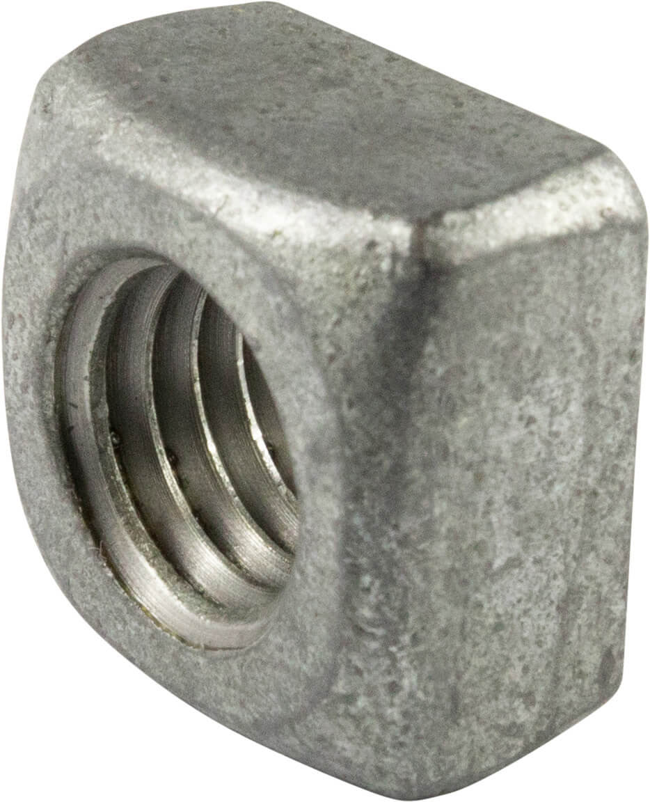Square Nuts Hot Dipped Galvanized Grade 2-5/16"-18 UNC Qty-100 