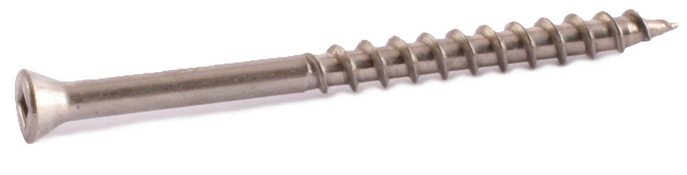 7 x 1 5/8 Simpson Trim-Head Wood Decking Screws - Square Drive 305 SS - 1 lbs Pack (195) - FMW Fasteners