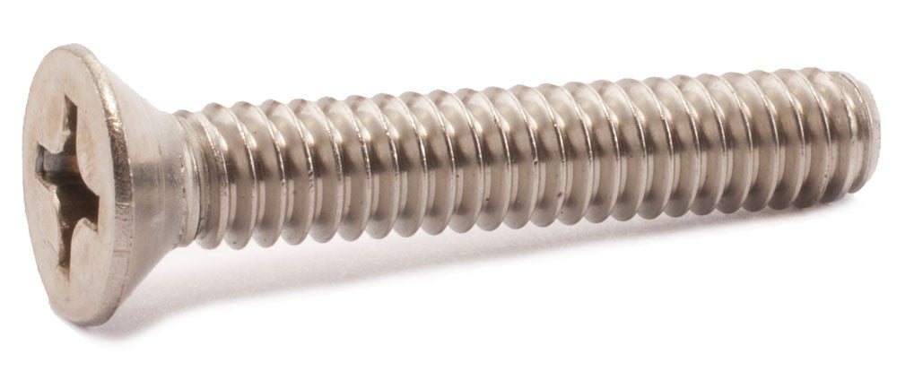 8-32 x 1 1/2 Phillips Flat Machine Screw 18-8 SS - FMW Fasteners