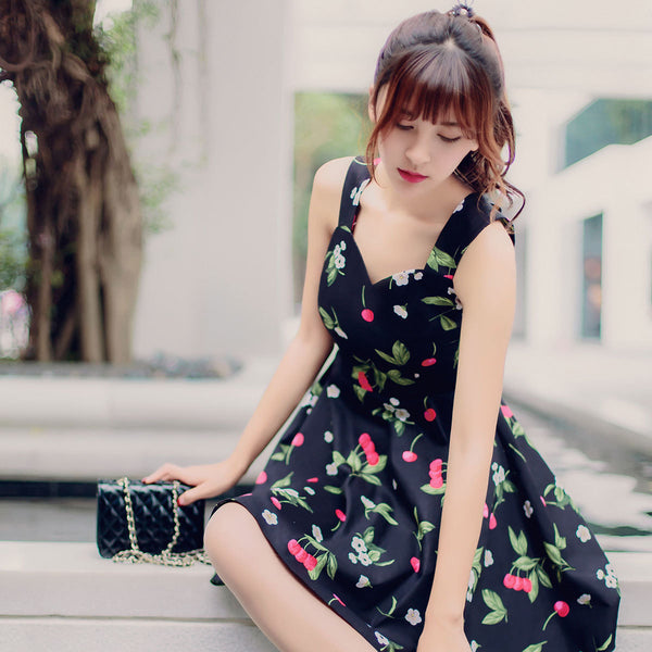 korean flower dress