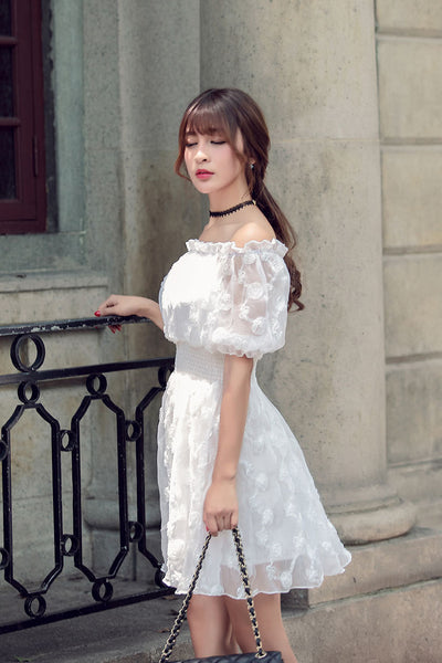 korean dress white