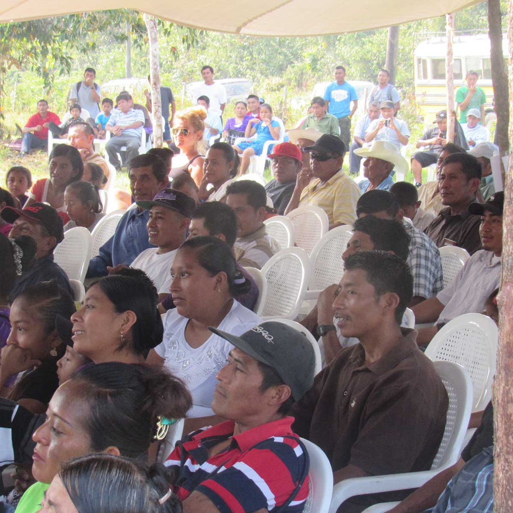 Farmers and Families at Maya Mountain Cacao Farmer Meeting 2016