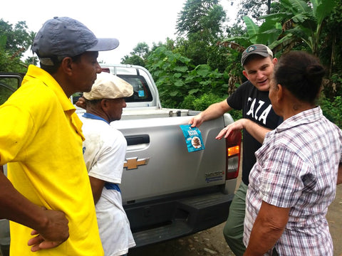 Jesse Last from Taza Chocolate with Farmers from San Gregorio