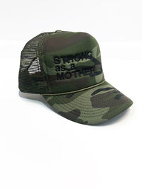 Strong As A Mother Trucker Hat Hat robertwilsonassociates Nursing Apparel 