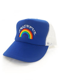 Grateful Rainbow Trucker Hat Hat robertwilsonassociates Nursing Apparel 