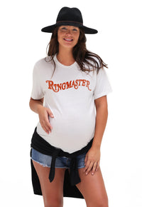 Ringmaster Triblend Graphic Tee Shirt Tee Shirt robertwilsonassociates Nursing Apparel S ivory 