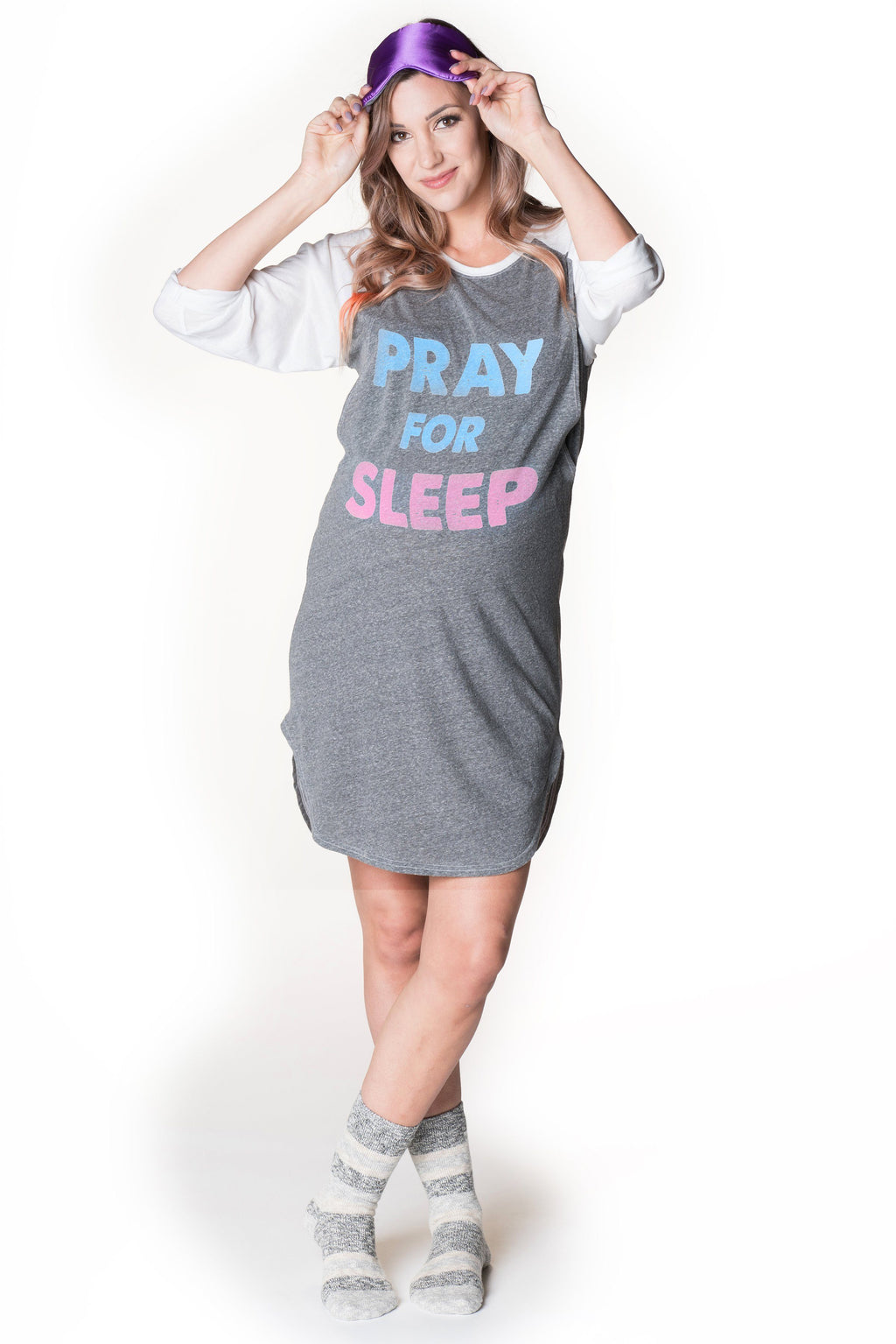 Pray for Sleep Pajama Dress Sleepwear musthaveshoesandmore Nursing Apparel 