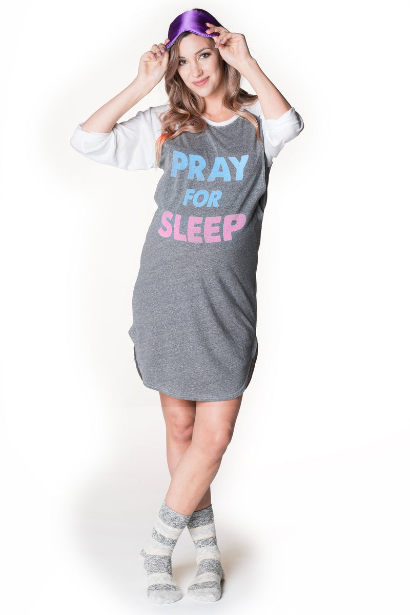 Pray for Sleep Pajama Dress Sleepwear anekantsquick Nursing Apparel 