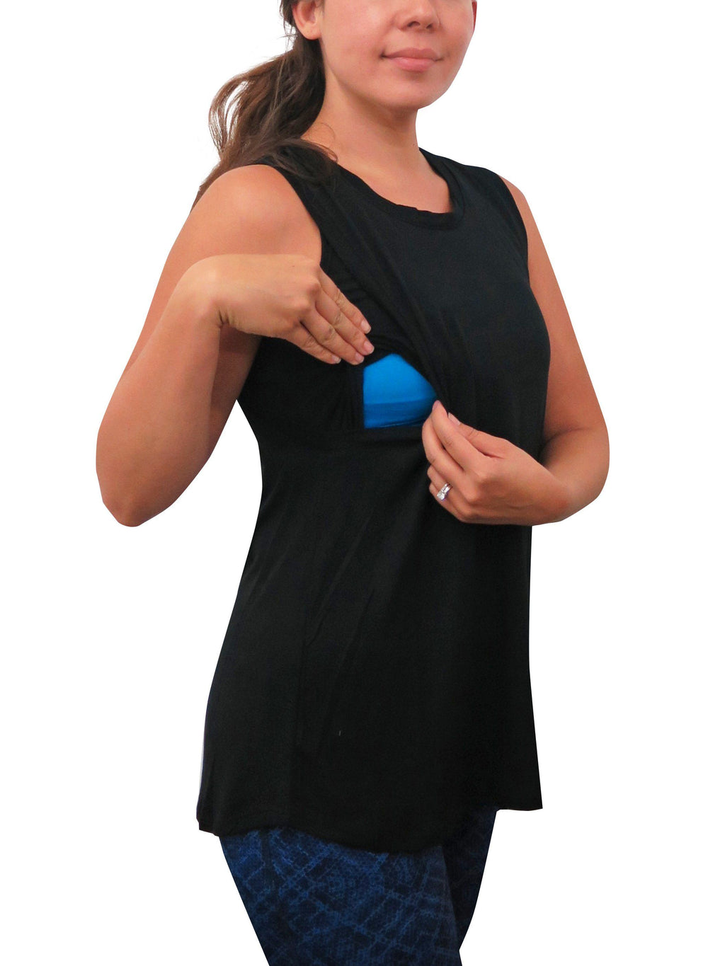 Side Nursing Tank anekantsquick Nursing Apparel 