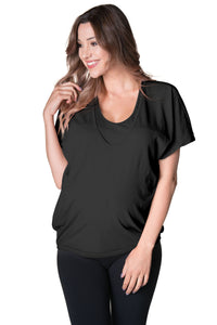 Feelin' Free Circle Tee Tee Shirt robertwilsonassociates Nursing Apparel large 10/12 black 