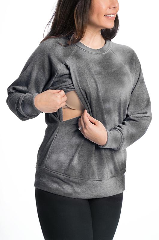 Relax anekantsquick Nursing Pullover - 6 Colors Sweater anekantsquick Nursing Apparel medium 6/8 Cloud Tie Dye 