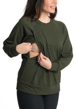Relax Maternity Nursing Pullover - 6 Colors Sweater robertwilsonassociates Nursing Apparel small 2/4 cargo 