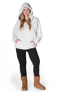 Cuddle Me Sherpa Nursing Hoodie Hoodie robertwilsonassociates Nursing Apparel small 2/4 ivory 