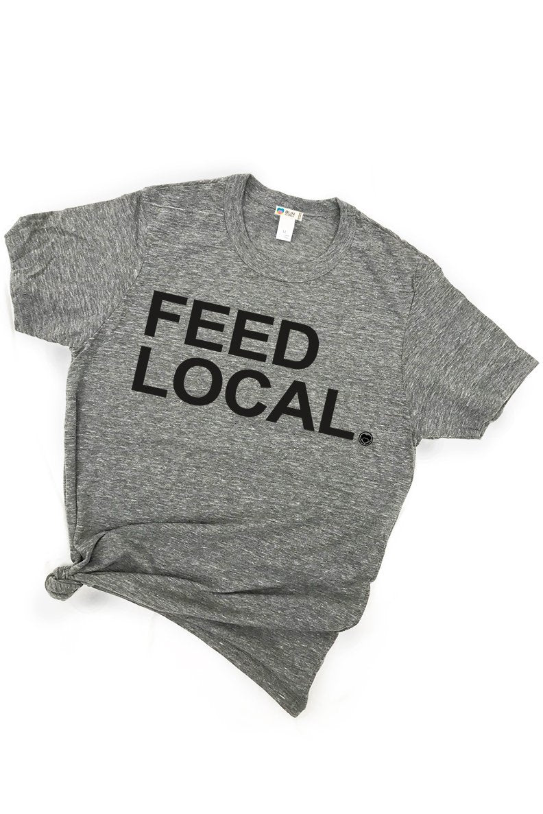 Feed Local Triblend Graphic Boyfriend Tee Tee Shirt anekantsquick Nursing Apparel small 2/4 heather gray 