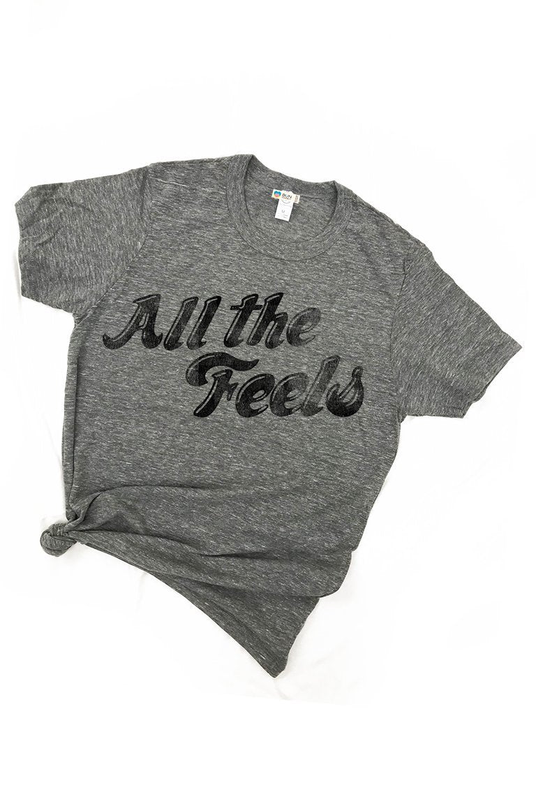 All the Feels Graphic Triblend Tee Shirt Tee Shirt robertwilsonassociates Nursing Apparel 