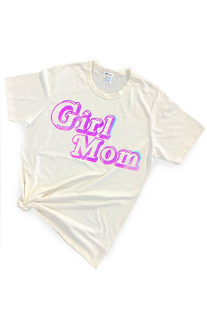 Girl Mom Triblend Graphic Tee Shirt Tee Shirt robertwilsonassociates Nursing Apparel S heather gray 