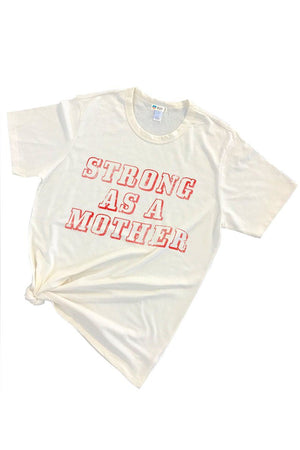 Strong as a Mother Graphic Eco Blend T-Shirt Tee Shirt robertwilsonassociates Nursing Apparel 