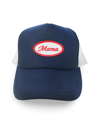 MAMA Patch Trucker Hat Hat anekantsquick Nursing Apparel OS navy 