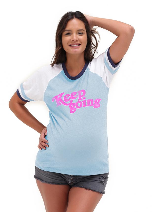 Keep Going Jersey Tee Shirt Tee Shirt robertwilsonassociates Nursing Apparel 