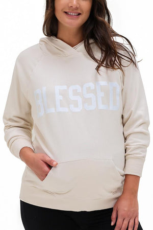 Feeling Blessed Organic Hoodie Hoodie robertwilsonassociates Nursing Apparel 