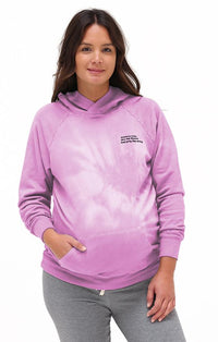 Grateful Organic Hoodie Hoodie anekantsquick Nursing Apparel small pink cloud 