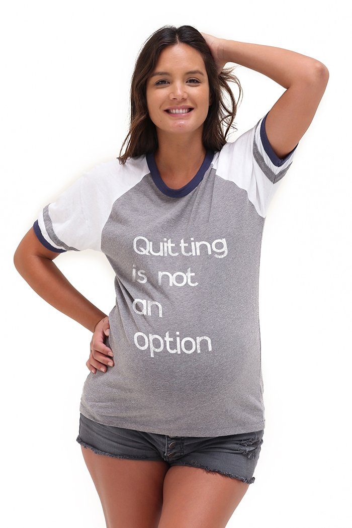 Quitting is Not an Option Tee Tee Shirt robertwilsonassociates Nursing Apparel 