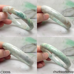 Multi-color jade bangle